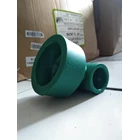 REDUCER ELBOW PPR 90 DERAJAT 63x32 (2 INCH X 1 INCH) GREEN LESSO 2