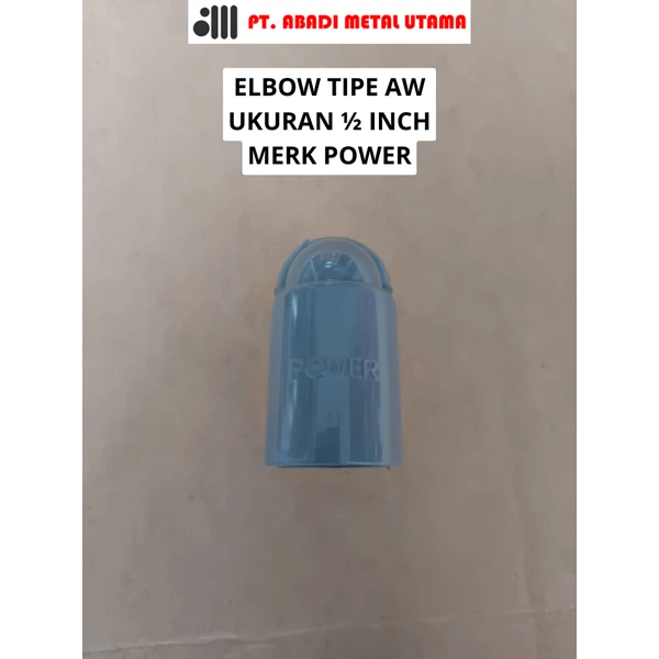 ELBOW PVC 90° TS 1/2 INCH MERK POWER / KNEE PVC 1/2 Aw 90 degrees